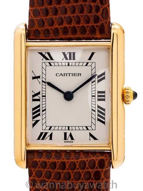 buy vintage cartier tank watch|pre owned cartier tank watches.